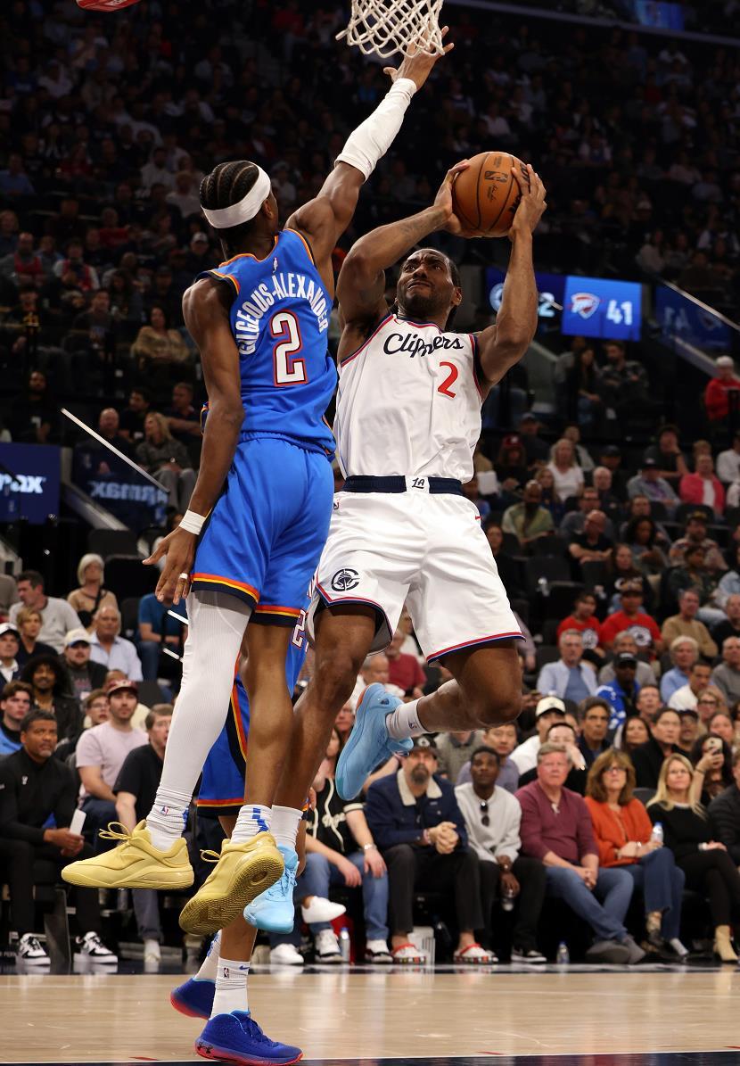 斗球TV-一边倒！快船110-128雷霆，看数据：他是头号罪人！